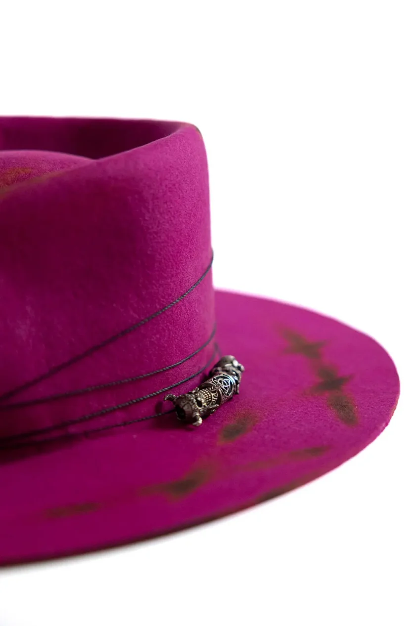 sombrero fedora artesanal