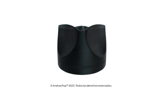 Horma o hat block para sombrero estilo fedora
